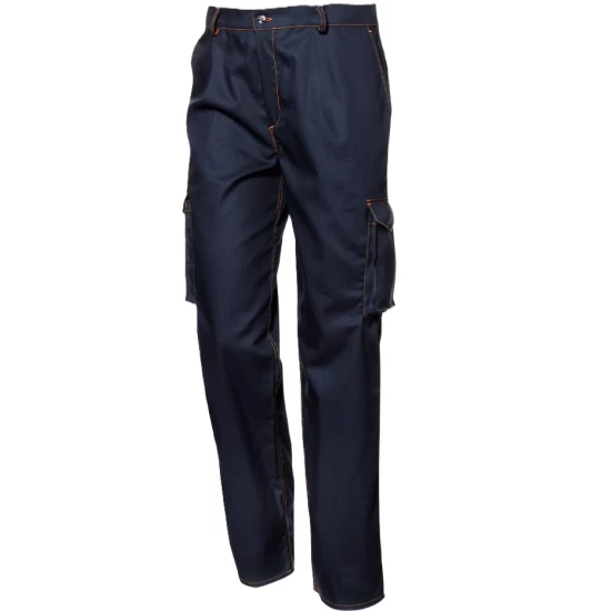 Pantaloni de lucru anti-chimici si antistatici, cu protectie la caldura si flacara, bleumarin Pantaloni de lucru anti-chimici si antistatici, cu protectie la caldura si flacara, bleumarin