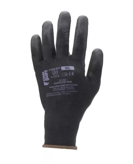 Manusi de precizie imersate in poliuretan, negru Manusi de precizie imersate in poliuretan, negru