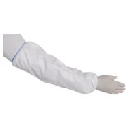 Manecute Tyvek protectie chimica impotriva stropilor de lichid, 20 buc, alb