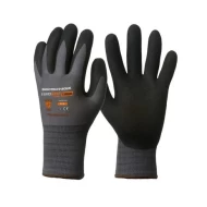 Manusi nitril palma nisipoasa, protectie medii de lucru umede si uleioase Manusi nitril palma nisipoasa, protectie medii de lucru umede si uleioase