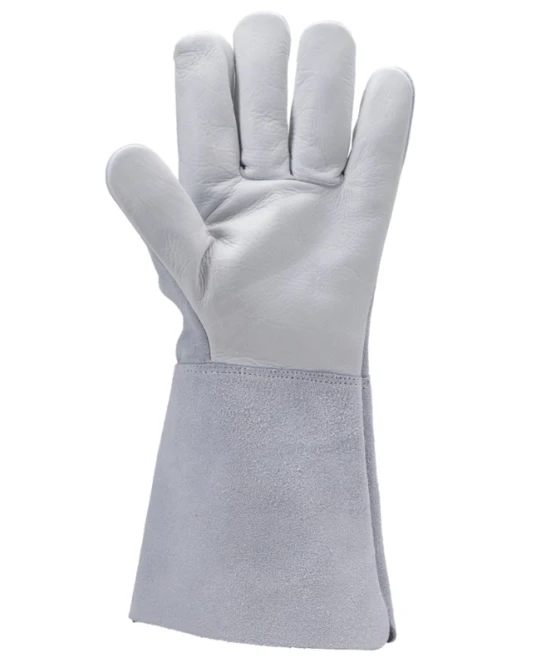 Manusi sudura piele integrala bovina, gri