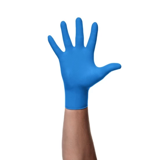 Manusi unica folosinta premium, Go Grip Blue, nitril, 50 buc/cutie, albastru Manusi unica folosinta premium, Go Grip Blue, nitril, 50 buc/cutie, albastru