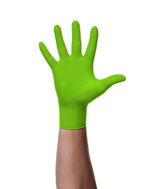 Manusi unica folosinta premium Go Grip Green, nitril, 50 buc/cutie, verde Manusi unica folosinta premium Go Grip Green, nitril, 50 buc/cutie, verde