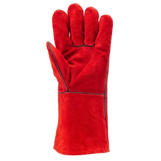 Manusi rosii piele bovina, rosu