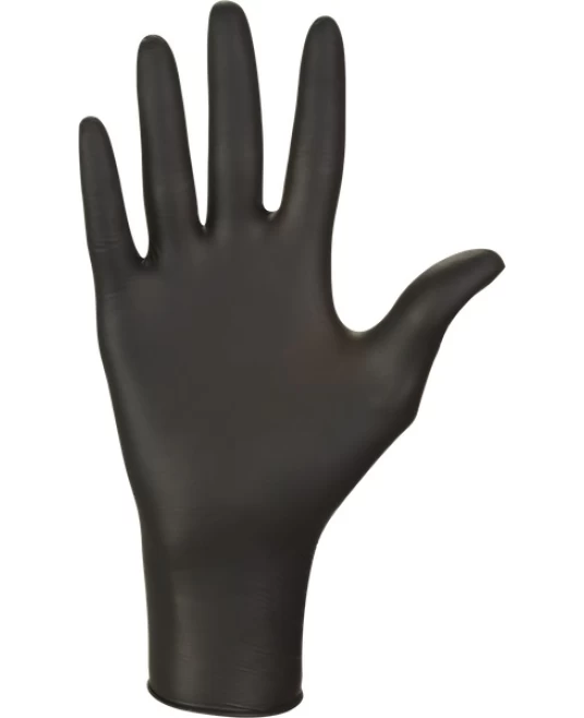 Manusi unica folosinta negre, nitril nepudrate, degete texturate, Nitrylex black, 100 buc/cutie, negre Manusi unica folosinta negre, nitril nepudrate, degete texturate, Nitrylex black, 100 buc/cutie, negre