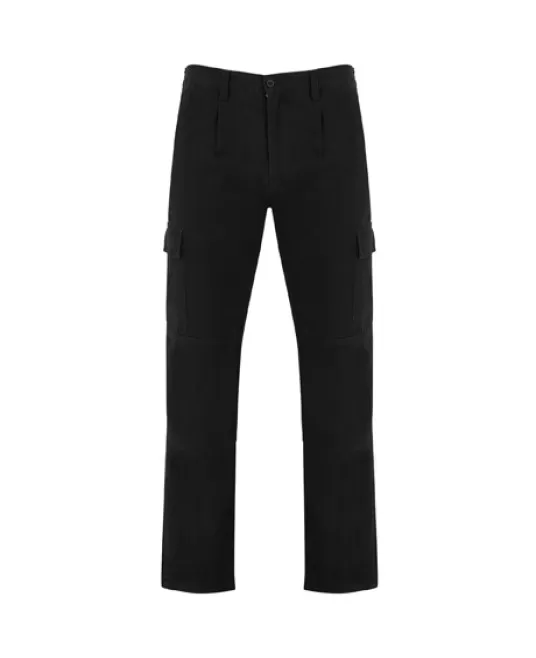 Pantaloni de lucru kombat, bumbac, 240g/m2, Negru
