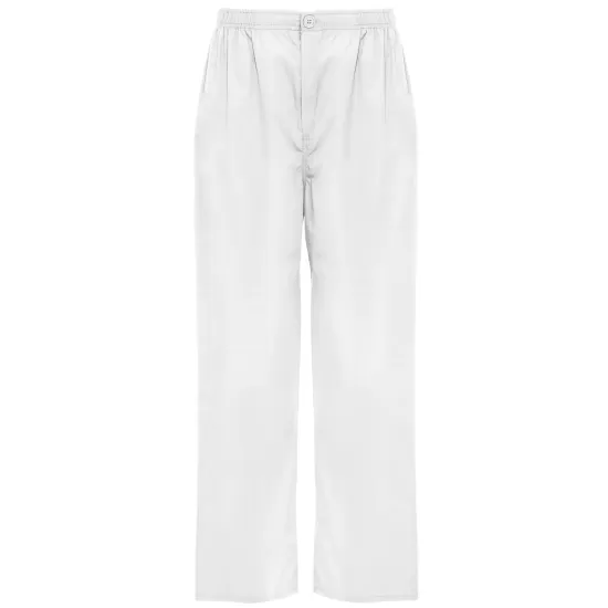 Pantaloni subtiri industria alimentara sau Curatenie, tercot 160g/m2, alb Pantaloni subtiri industria alimentara sau Curatenie, tercot 160g/m2, alb