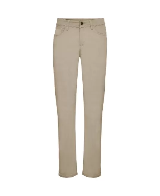 Pantaloni stretch femei, bumbac 280g/m2, bej Pantaloni stretch femei, bumbac 280g/m2, bej
