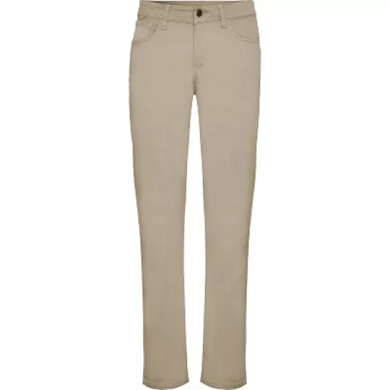 Pantaloni casual femei, bumbac si elastan, 280g/m2, bej Pantaloni casual femei, bumbac si elastan, 280g/m2, bej