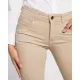 Pantaloni casual femei, bumbac si elastan, 280g/m2, bej Pantaloni casual femei, bumbac si elastan, 280g/m2, bej