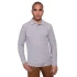Tricou polo maneca lunga barbati 220g/mp, gri melanj