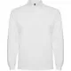 Tricou polo maneca lunga barbati 220g/mp, alb