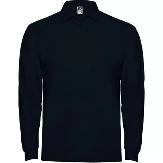 Tricou polo maneca lunga barbati 220g/mp, bleumarin Tricou polo maneca lunga barbati 220g/mp, bleumarin