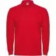 Tricou polo maneca lunga barbati 220g/mp, rosu Tricou polo maneca lunga barbati 220g/mp, rosu