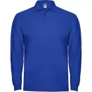 Tricou polo maneca lunga barbati 220g/mp, albastru royal Tricou polo maneca lunga barbati 220g/mp, albastru royal