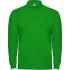Tricou polo maneca lunga barbati 220g/mp, verde iarba