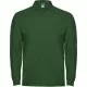 Tricou polo maneca lunga barbati 220g/mp, verde sticla Tricou polo maneca lunga barbati 220g/mp, verde sticla