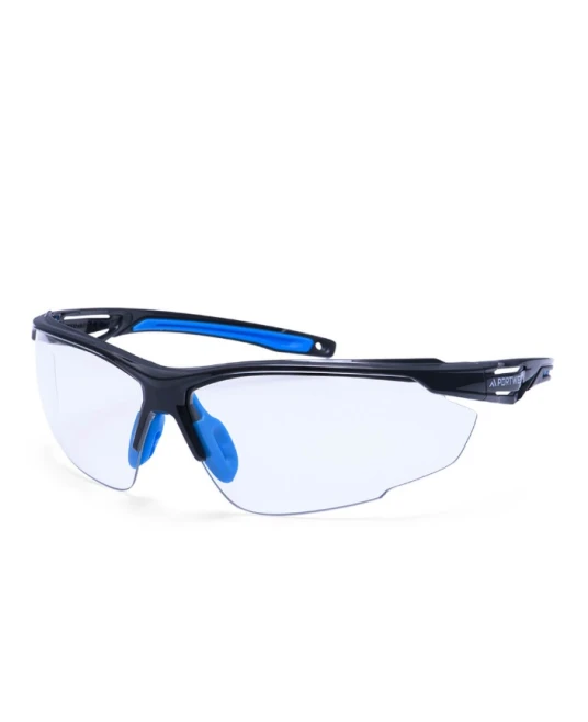 Ochelari de protectie usori cu brate flexibile, antracit incolor