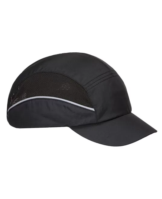 Sapca de protectie cu plasa laterala si calota dura-Negru Sapca de protectie cu plasa laterala si calota dura-Negru