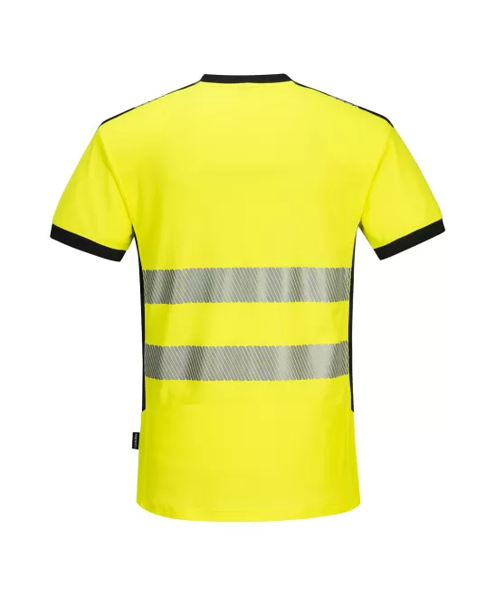 Tricou Hi-Vis premium V-neck maneca scurta,175 g, [PW310] , galben