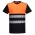 Tricou HiVis premium, continut ridicat de bumbac, portocaliu negru