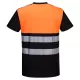 Tricou HiVis premium, continut ridicat de bumbac, portocaliu negru Tricou HiVis premium, continut ridicat de bumbac, portocaliu negru