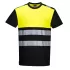 Tricou HiVis premium, continut ridicat de bumbac, galben negru