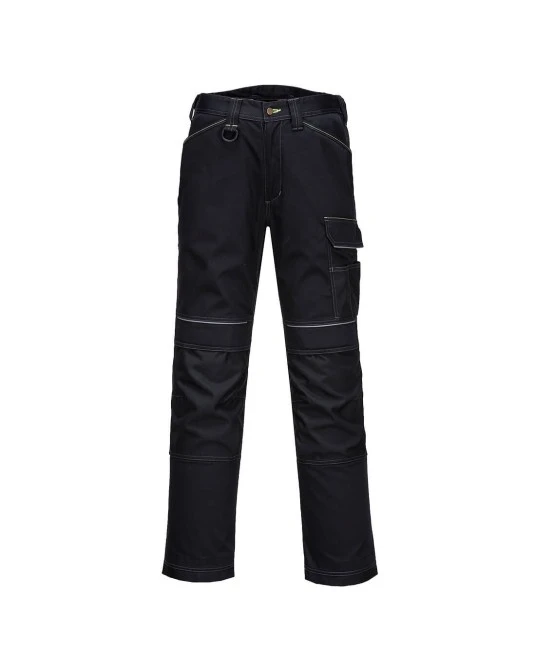 Pantaloni vatuiti cargo tercot, negru