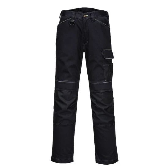 Pantaloni vatuiti cargo tercot, negru