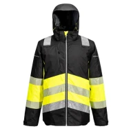 Jacheta premium de iarna HiVis, galben-negru