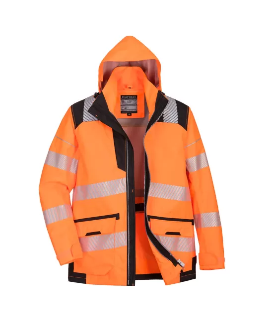 Jacheta premium HiVis 5-in-1, portocaliu-negru [PW367] 
