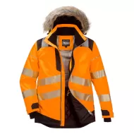 Jacheta vatuita premium HiVis reflectorizanta, portocaliu si negru