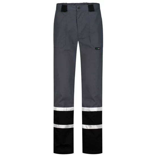 Pantaloni tercot Chars Daily  cu dungi reflectorizante, 240g/m2, gri