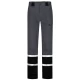 Pantaloni tercot Chars Daily  cu dungi reflectorizante, 240g/m2, gri