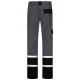 Pantaloni tercot Chars Daily  cu dungi reflectorizante, 240g/m2, gri