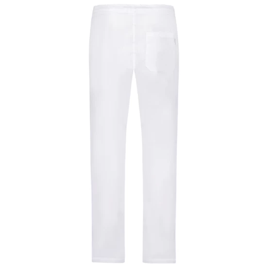 Pantaloni de lucru industria alimentara sau curatenie, tercot 160g/m2, alb Pantaloni de lucru industria alimentara sau curatenie, tercot 160g/m2, alb