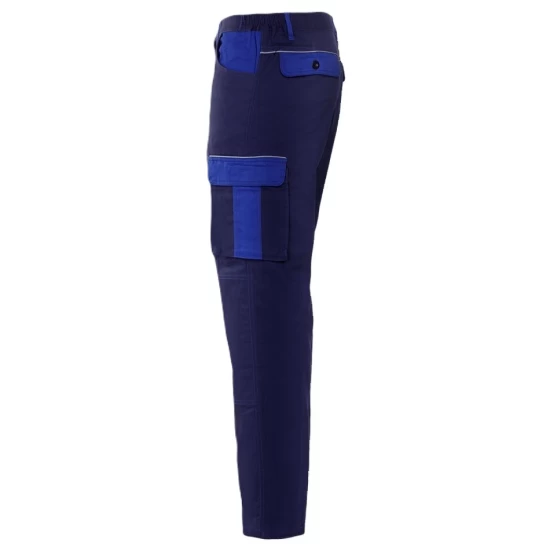 Pantaloni de lucru bumbac Asimov, densitate 240g/m2, bleumarin/albastru Pantaloni de lucru bumbac Asimov, densitate 240g/m2, bleumarin/albastru