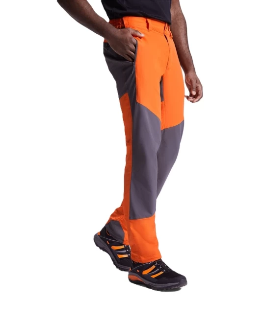 Pantaloni stretch pentru exterior, portocaliu-gri inchis Pantaloni stretch pentru exterior, portocaliu-gri inchis