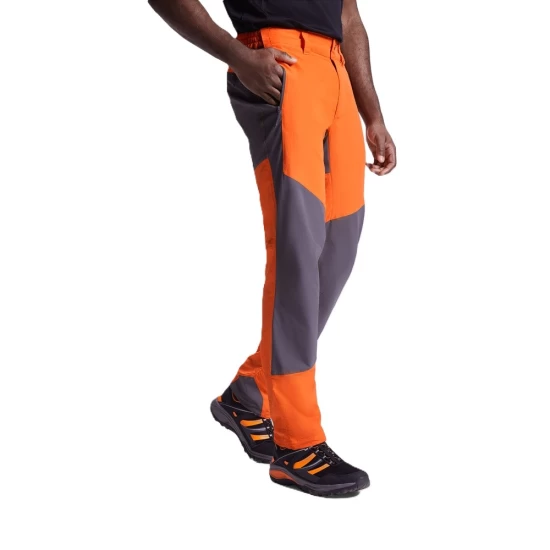 Pantaloni de lucru flexibili elastan, bicolori, portocaliu-gri inchis Pantaloni de lucru flexibili elastan, bicolori, portocaliu-gri inchis