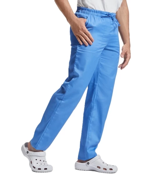 Pantaloni cu snur si buzunare, tercot 195g/m2 albastru  Pantaloni cu snur si buzunare, tercot 195g/m2 albastru