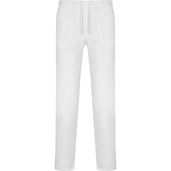 Pantaloni industria alimentara sau Curatenie, tercot 195g/m2 alb Pantaloni industria alimentara sau Curatenie, tercot 195g/m2 alb