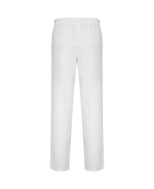 Pantaloni cu snur si buzunare, tercot 195g/m2 alb Pantaloni cu snur si buzunare, tercot 195g/m2 alb