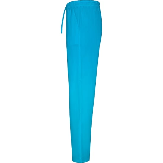Pantaloni industria alimentara sau Curatenie, tercot 195g/m2, albastru turcoaz Pantaloni industria alimentara sau Curatenie, tercot 195g/m2, albastru turcoaz