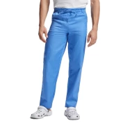 Pantaloni cu snur si buzunare, tercot 195g/m2 albastru 