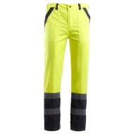 Pantaloni HiVis dungi reflectorizante Colins, tercot 240g/m2, galben negru Pantaloni HiVis dungi reflectorizante Colins, tercot 240g/m2, galben negru