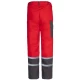 Pantaloni de lucru Colins bumbac 240g/m2,  rosu dungi reflectorizante