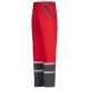 Pantaloni de lucru Colins bumbac 240g/m2,  rosu dungi reflectorizante