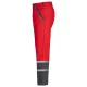 Pantaloni de lucru Colins bumbac 240g/m2,  rosu dungi reflectorizante