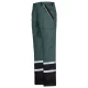 Pantaloni de lucru Colins bumbac 240g/m2, verde dungi reflectorizante Pantaloni de lucru Colins bumbac 240g/m2, verde dungi reflectorizante