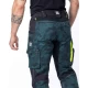 Pantaloni de lucru slim fit, model camuflaj, bumbac strech Pantaloni de lucru slim fit, model camuflaj, bumbac strech